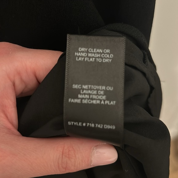 Rebecca Taylor Black Dress Size 10 - Picture 9 of 9